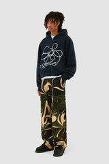 Arte Antwerp - Flower Logo Zip Hoodie - Navy - Pulls et Sweats - AW24 - 140J