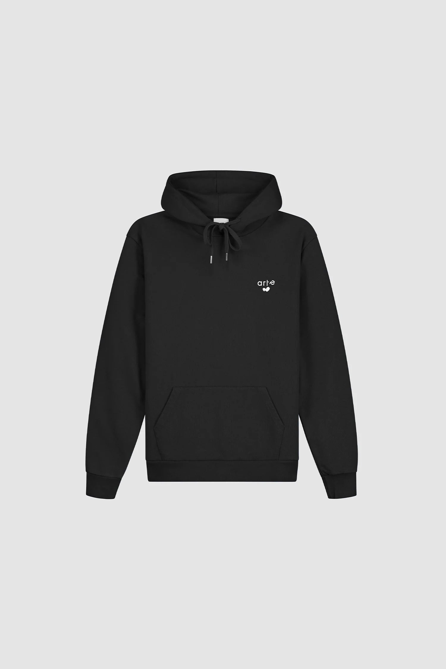 Arte Antwerp – Heart Logo Hoodie Black - Pulls et Sweats - SS26-133H