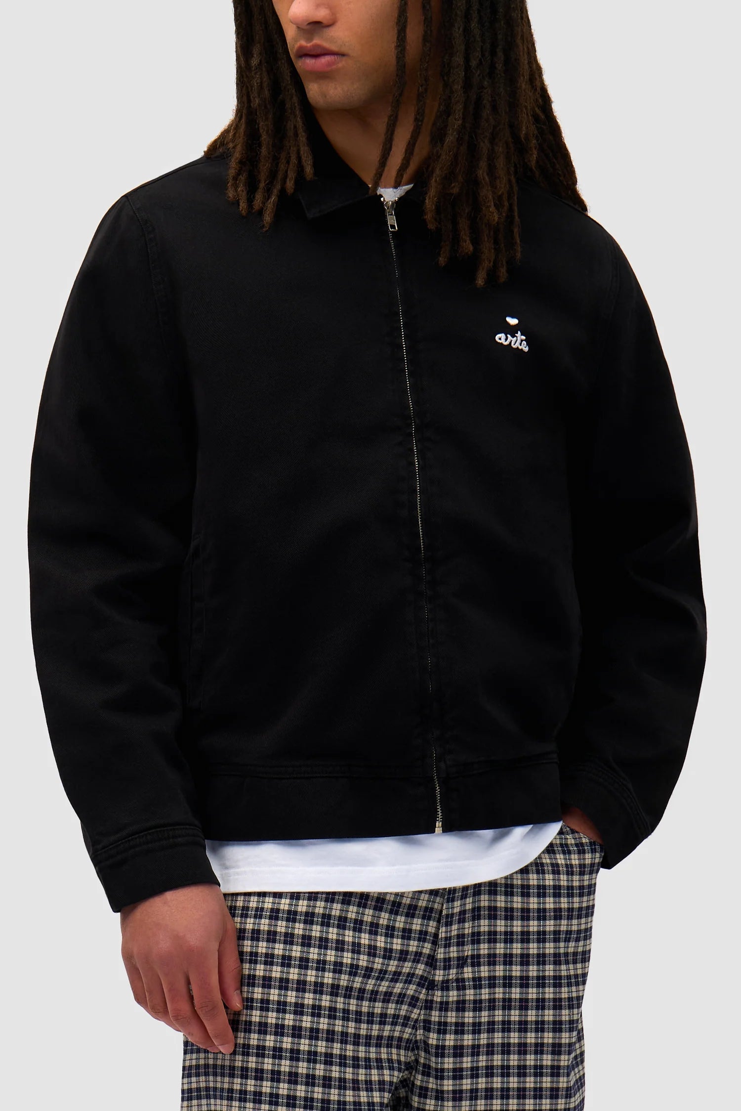 Arte Antwerp - Heart Logo Jacket - Black - Pulls et Sweats - SS25 - 190J