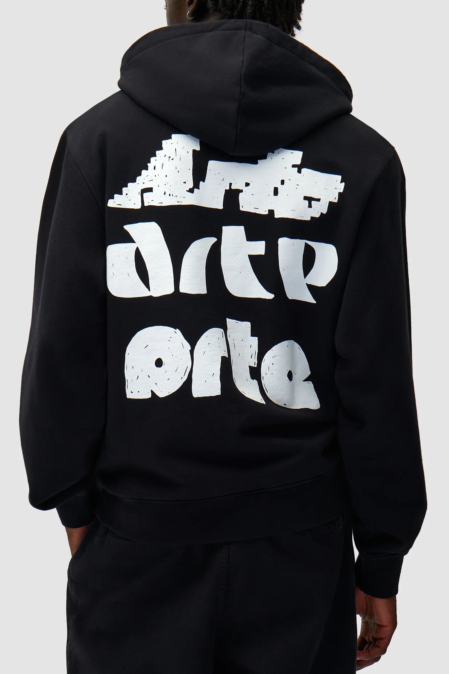 Arte Antwerp - Multi Arte Print Hoodie - Black - Pulls et Sweats - AW25-114H