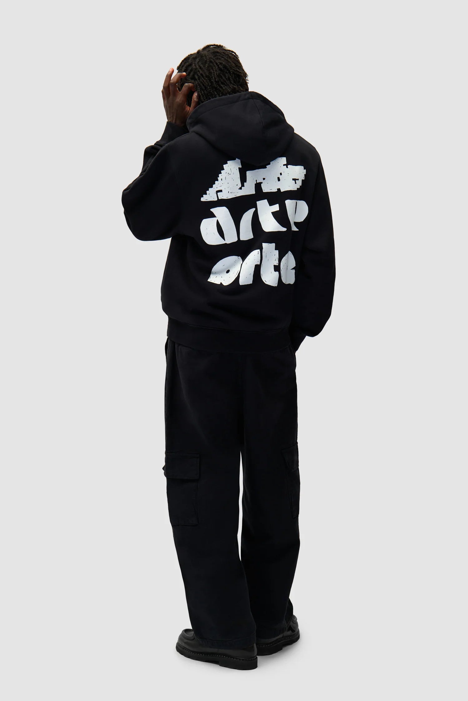 Arte Antwerp - Multi Arte Print Hoodie - Black - Pulls et Sweats - AW25-114H