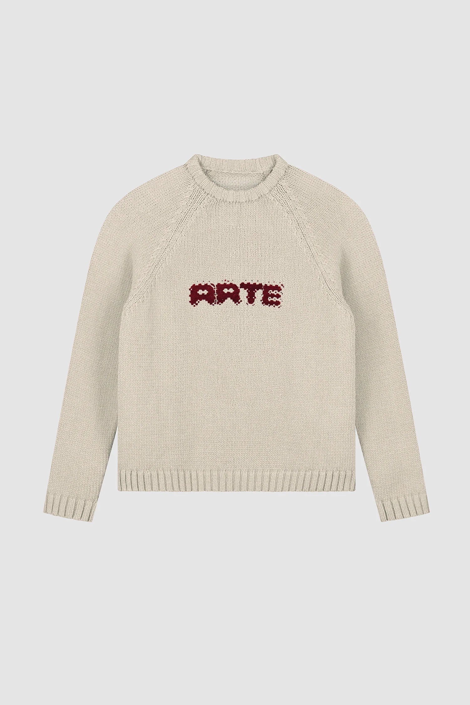 Arte Antwerp - Pixel Front Knit - Cream - Pulls et Sweats - AW25-226K-S-CREAM
