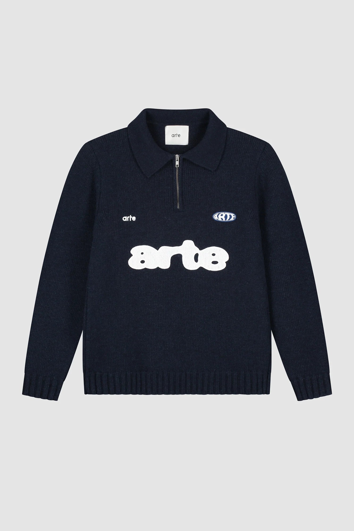 Arte Antwerp - Polo - Navy - Pulls et Sweats - AW25-256K-M-NAVY