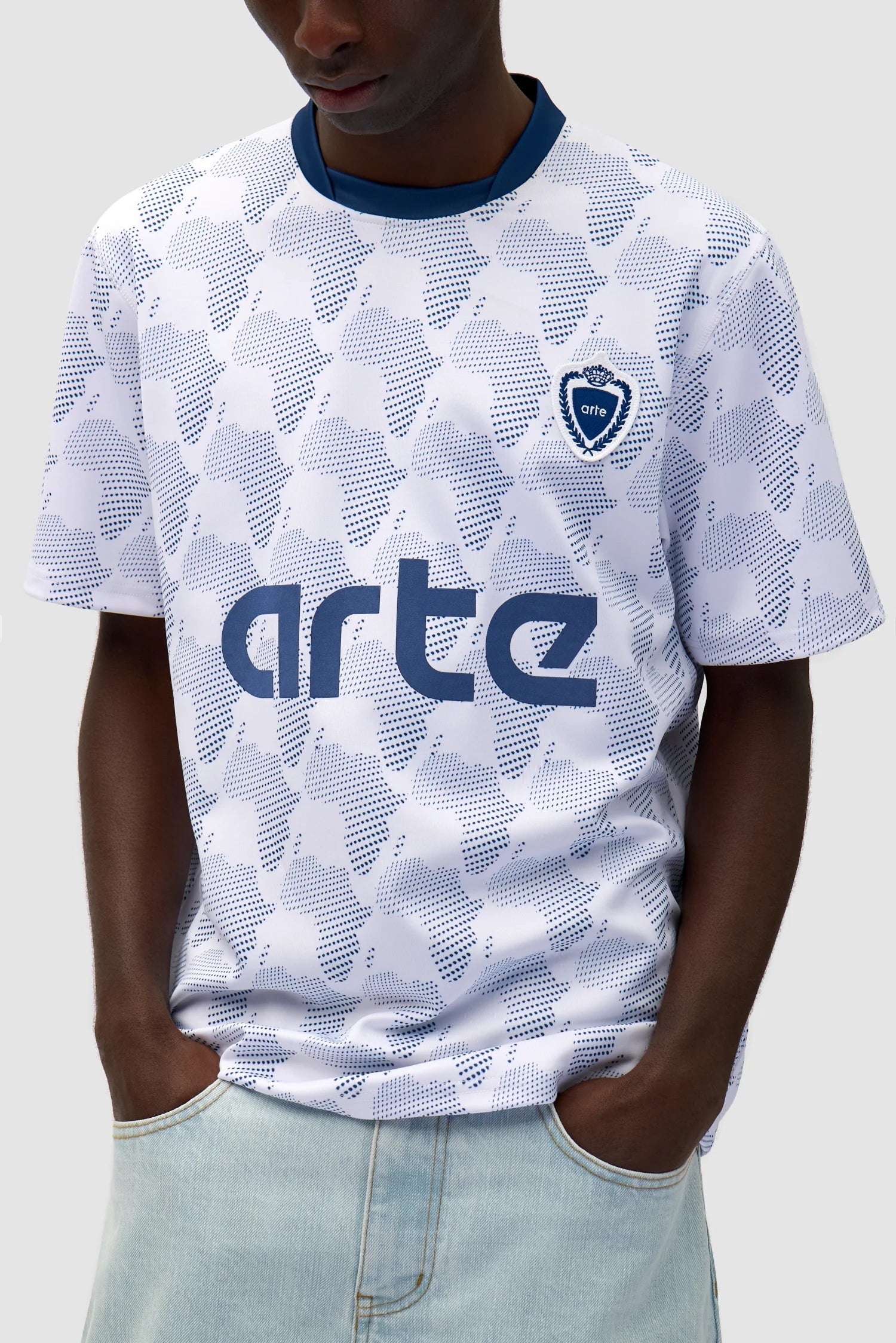 Arte Antwerp - Football Shirt - White/Navy - T-shirt - SS25 - 152T