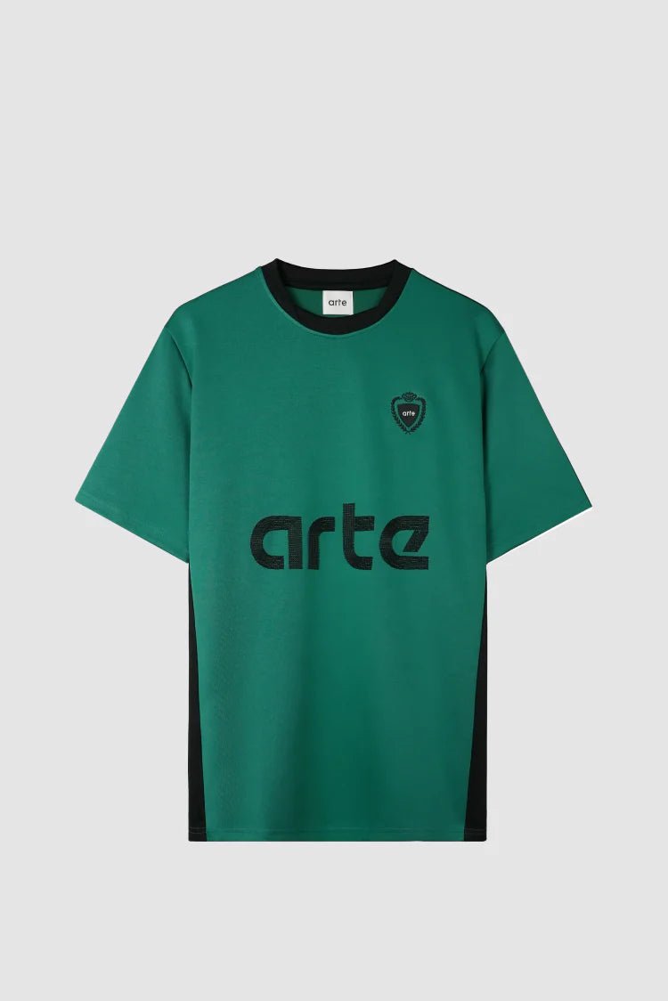 Arte Antwerp - Football T-shirt - Green/Black - T-shirt - SS25 - 180T