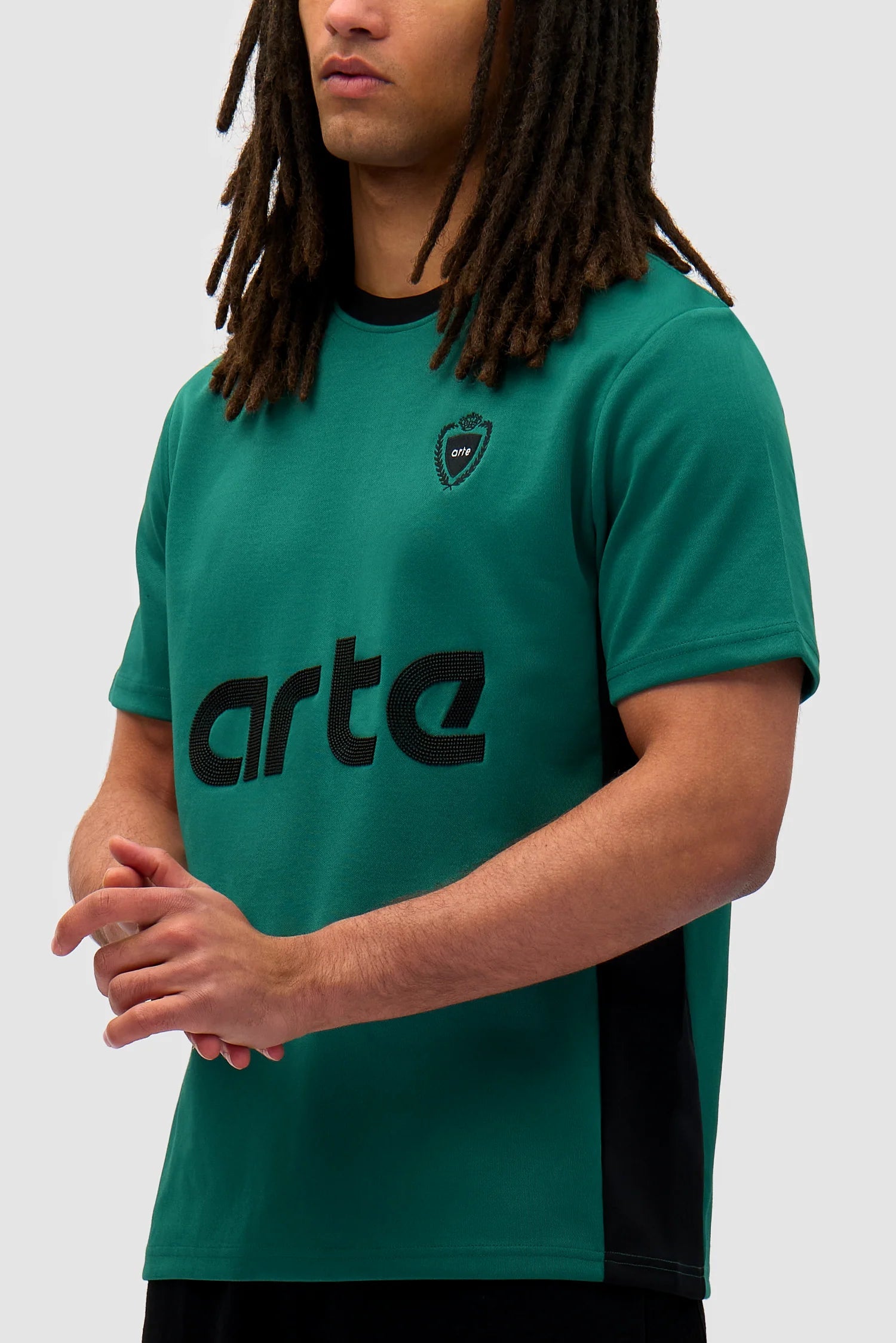 Arte Antwerp - Football T-shirt - Green/Black - T-shirt - SS25 - 180T