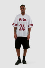 Arte Antwerp - Shaquille Shirt - Rouge/Blanc-T-shirt-SS24-147T