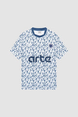 Arte Antwerp - Silvester Shirt - Bleu/Blanc-T-shirt-SS24-152T