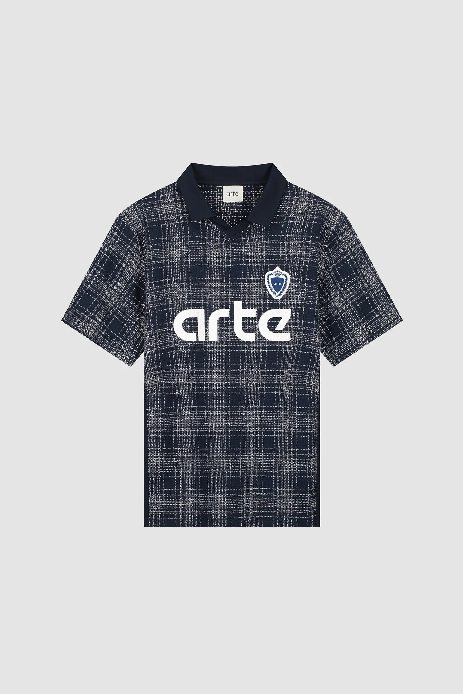 Arte Antwerp - Square Collar T-shirt - Plaid - T-shirt - SS25 - 179T