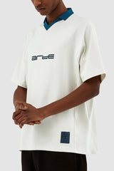 Arte Antwerp - Taylor Collar T-shirt - Off White-T-shirt-SS24-090T