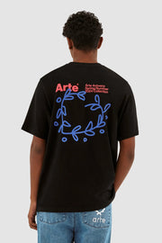 Arte Antwerp - Teo Back Heart T-shirt - Noir-T-shirt-SS24-028T