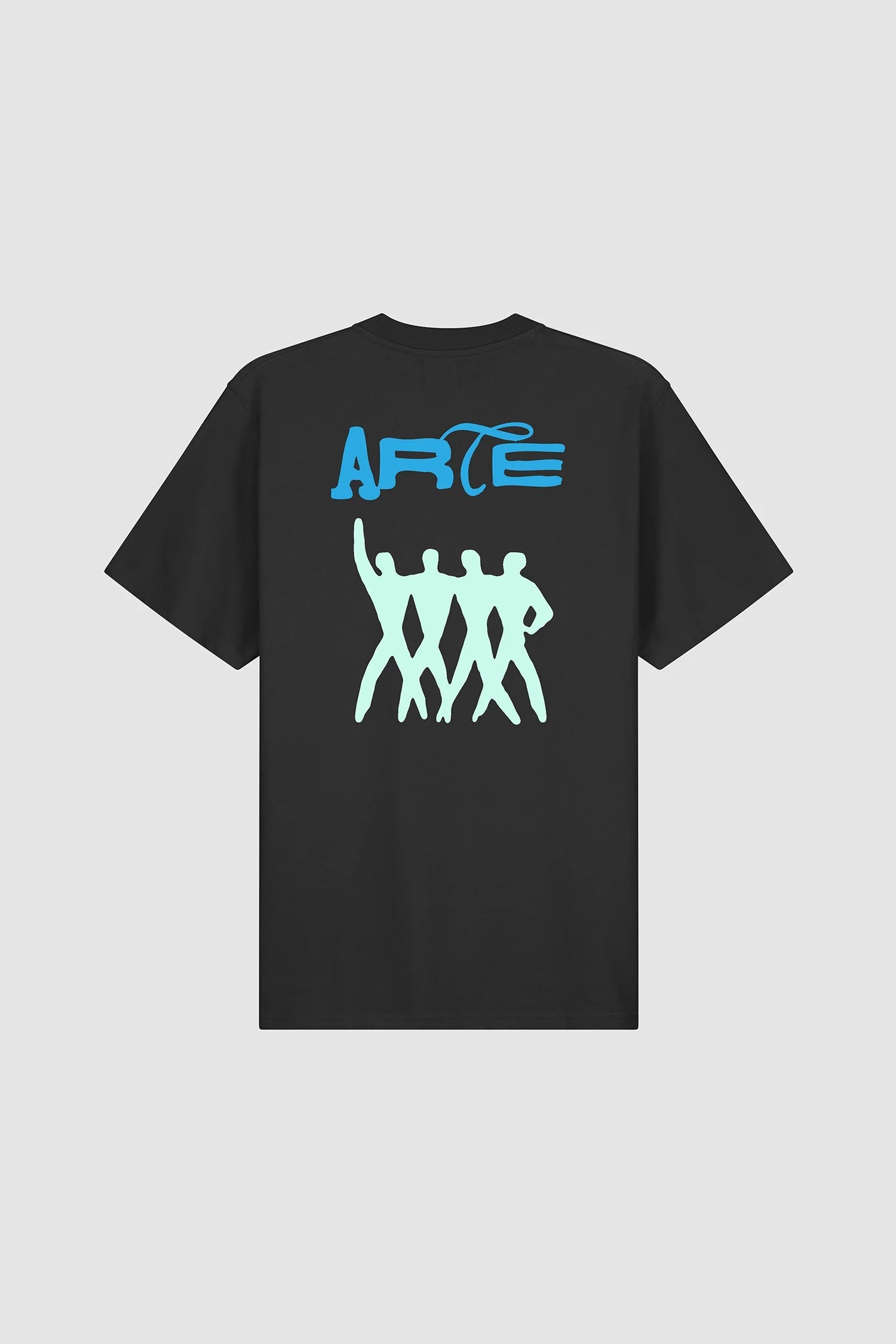 Arte Antwerp - Back Logo People T-shirt - Black - T-shirts - SS25 - 099T
