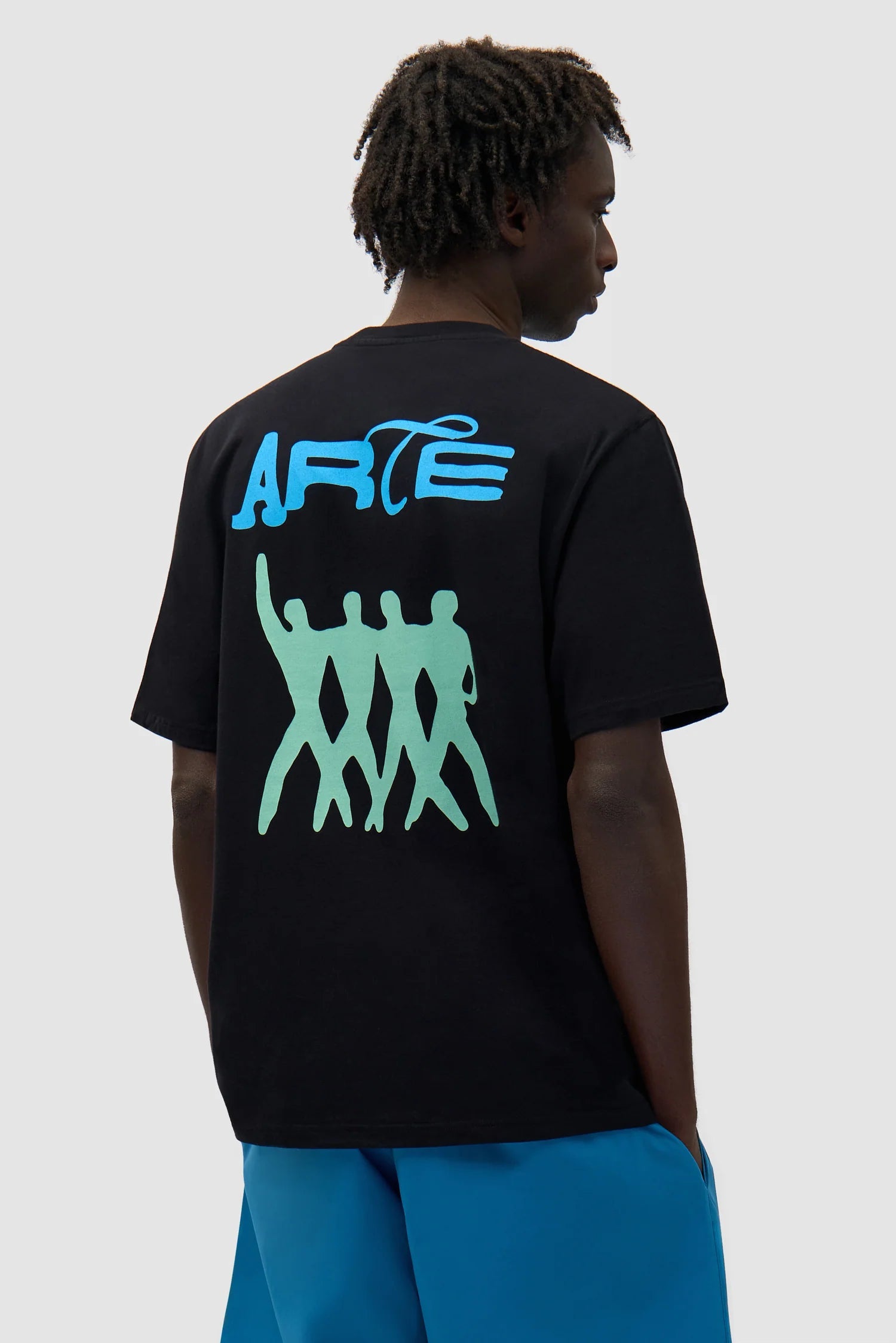 Arte Antwerp - Back Logo People T-shirt - Black - T-shirts - SS25 - 099T