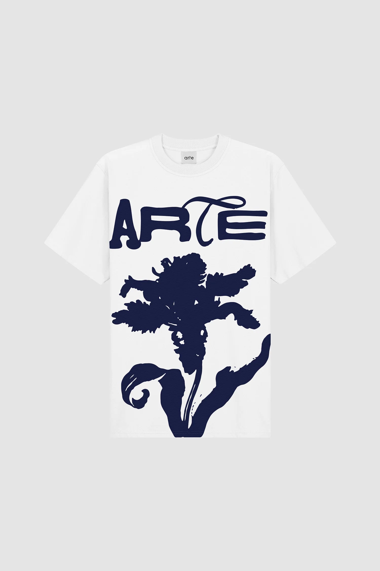 Arte Antwerp - Big Flower T-shirt - White - T-shirts - SS25 - 115T