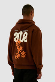 Arte Antwerp - Blooming Ideas Hoodie - Brown - T - shirts - AW24 - 134H