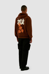 Arte Antwerp - Blooming Ideas Hoodie - Brown - T - shirts - AW24 - 134H