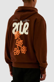 Arte Antwerp - Blooming Ideas Hoodie - Brown - T - shirts - AW24 - 134H