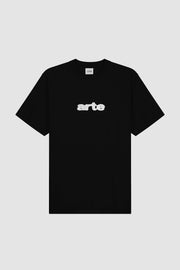 Arte Antwerp - Blur Embroidery T - shirt - Black - T - shirts - AW24 - 123T