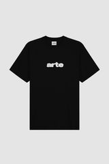 Arte Antwerp - Blur Embroidery T - shirt - Black - T - shirts - AW24 - 123T