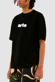 Arte Antwerp - Blur Embroidery T - shirt - Black - T - shirts - AW24 - 123T