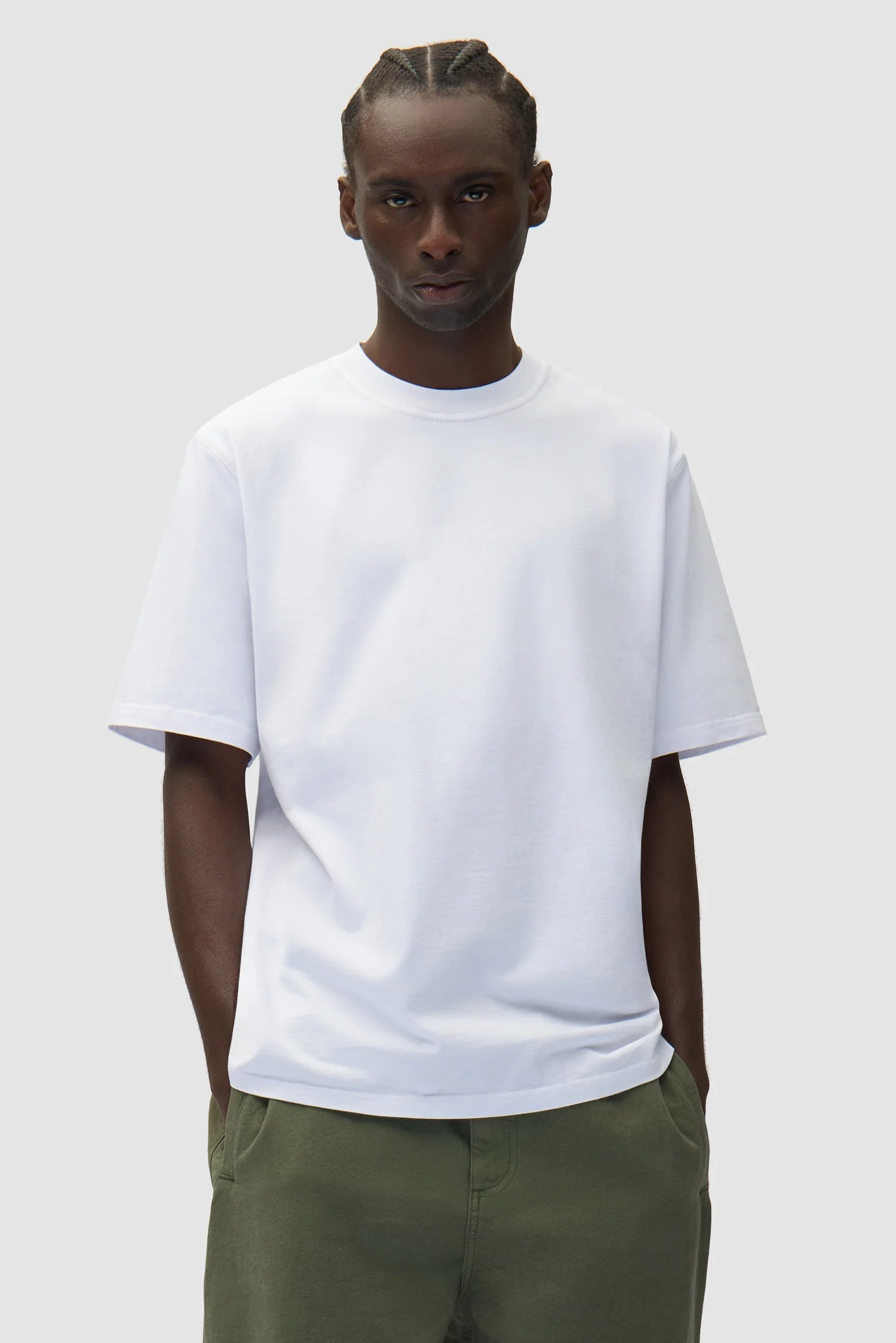 Arte Antwerp - Diels Stitch T-shirt - White - T-shirts - AW25 - 094T - S - WHITE