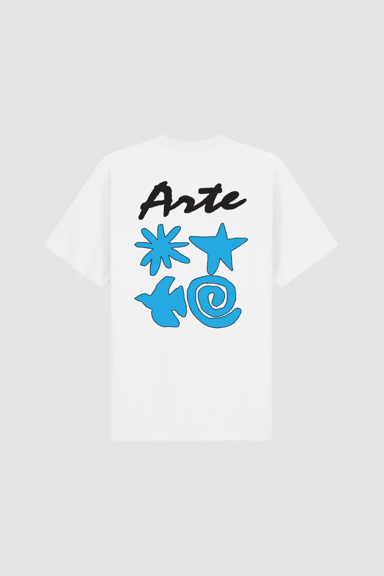 Arte Antwerp - Elements Print T-shirt - White - T-shirts - SS25 - 093T