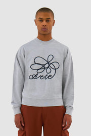 Arte Antwerp - Flower Logo Crewneck - Grey - T - shirts - AW124 - 130C