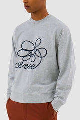 Arte Antwerp - Flower Logo Crewneck - Grey - T - shirts - AW124 - 130C