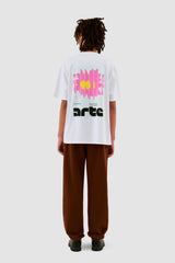 Arte Antwerp - Flower Poster T - shirt - White - T - shirts - AW24 - 121T