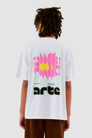 Arte Antwerp - Flower Poster T - shirt - White - T - shirts - AW24 - 121T