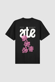 Arte Antwerp - Flowers Back T - shirt - Black - T - shirts - AW24 - 115T