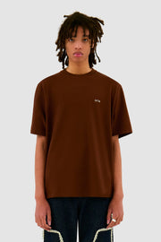 Arte Antwerp - Flowers Back T - shirt - Brown - T - shirts - AW24 - 115T