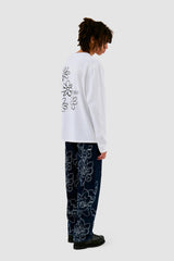 Arte Antwerp - Flowers Longsleeve - White - T - shirts - AW24 - 141LS