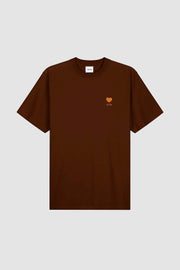 Arte Antwerp - Heart Logo T - shirt - Brown - T - shirts - AW24 - 111T