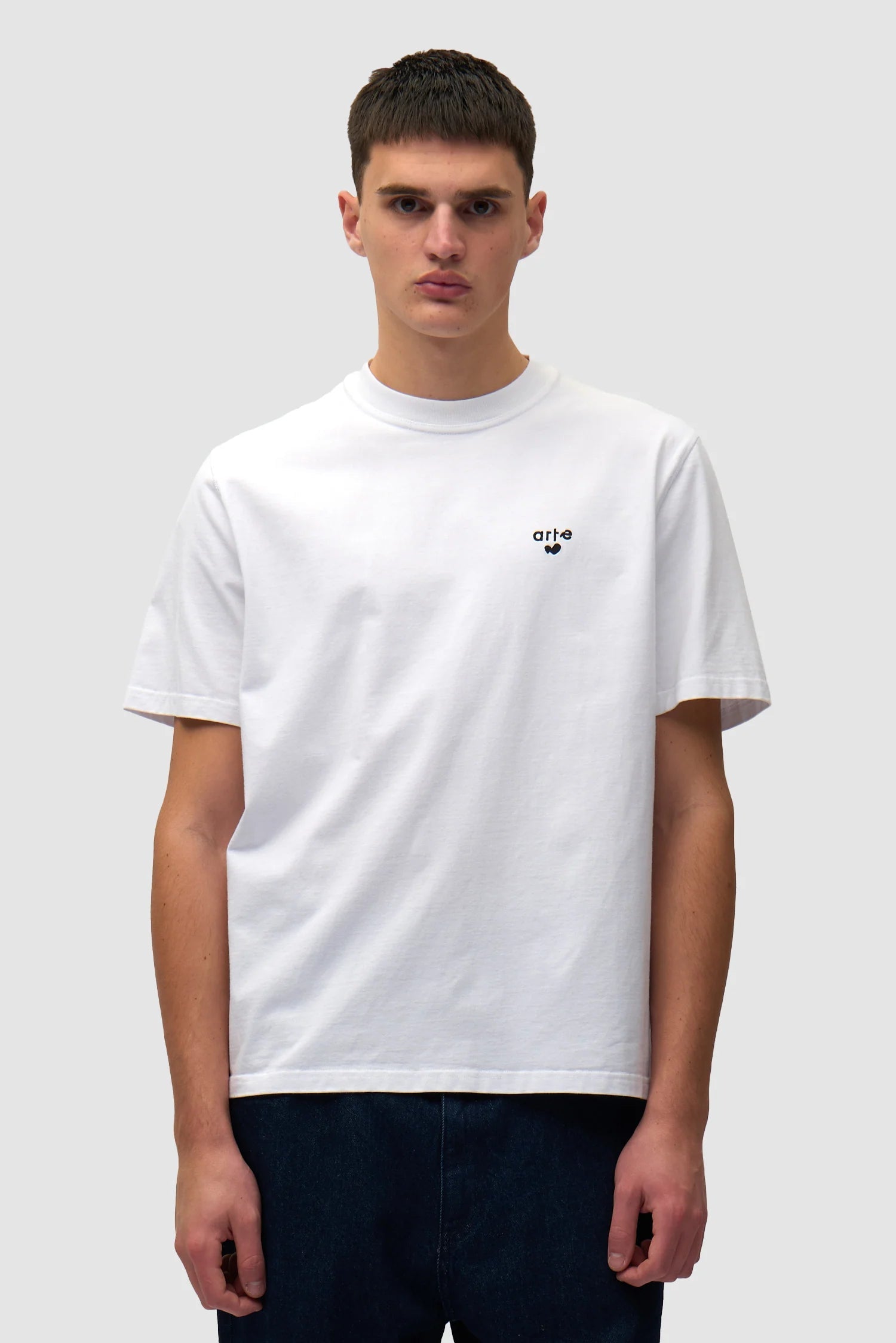 Arte Antwerp – Heart Logo T-shirt White - T-shirts - SS26-125T