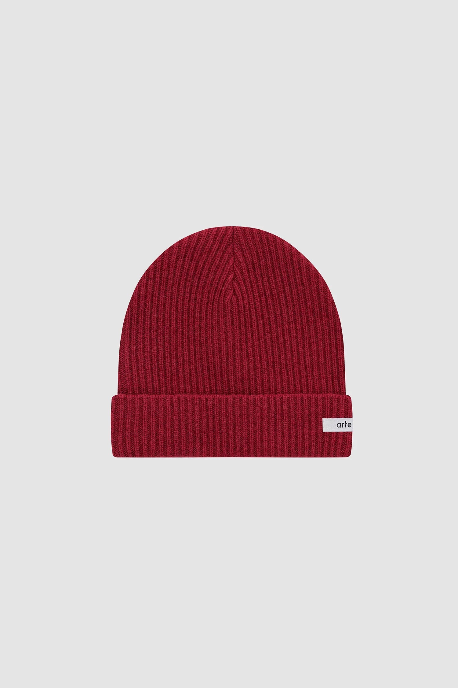 Arte Antwerp - Logo Label Beanie - Red - SS25 - 203AC - T-shirts - SS25 - 203AC