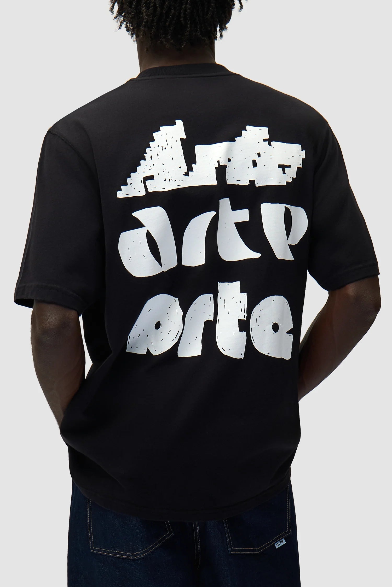Arte Antwerp - Multi Arte Print T-shirt - Black - T-shirts - AW25 - 092T - S - BLACK