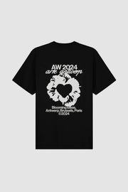 Arte Antwerp - Rose T - shirt - Black - T - shirts - AW24 - 118T