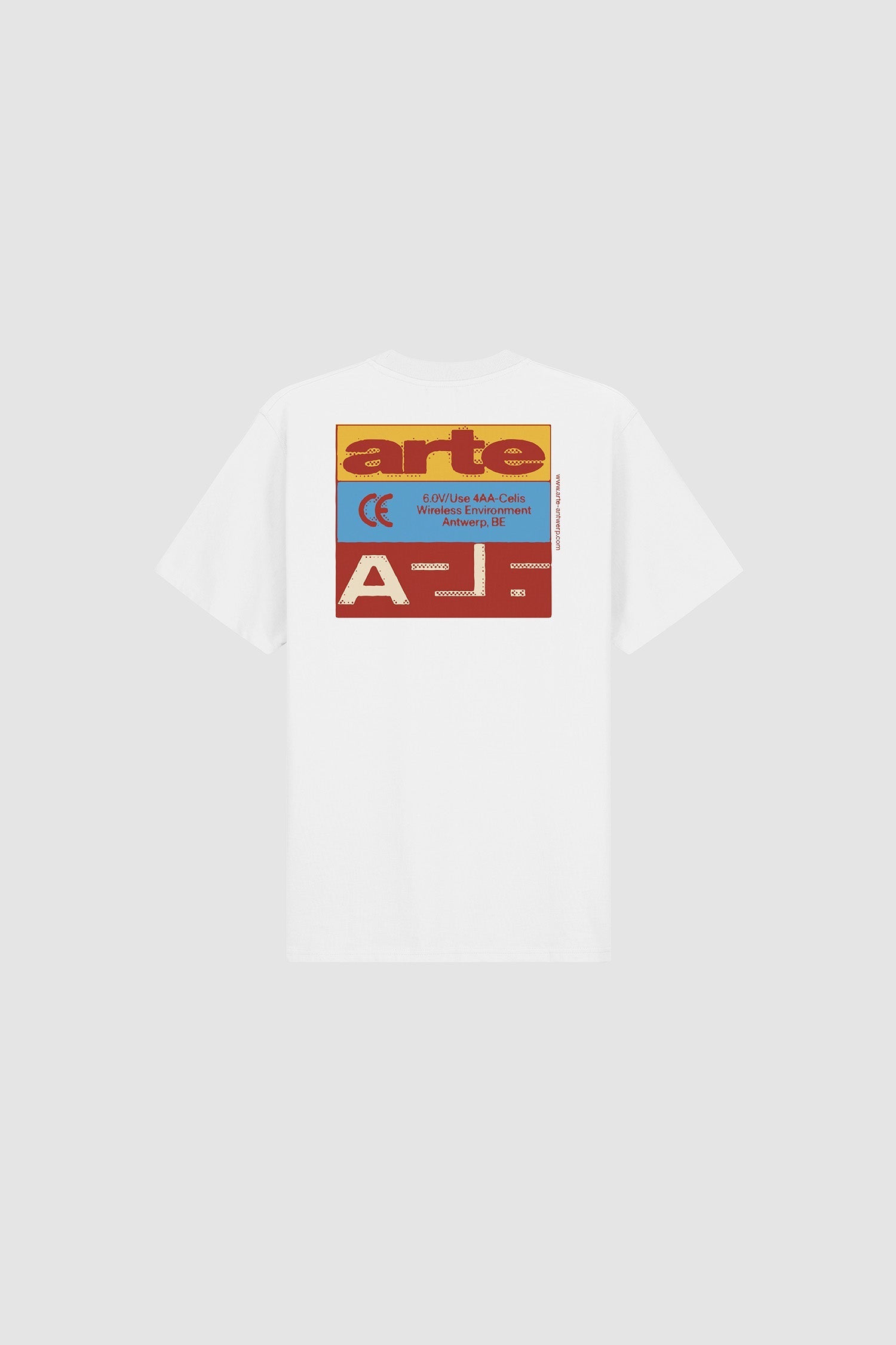 Arte Antwerp - Tricolor Serial T-shirt - White-T-shirts-AW26-128T-100