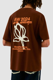 Arte Antwerp - Tulip T - shirt - Brown - T - shirts - AW24 - 113T