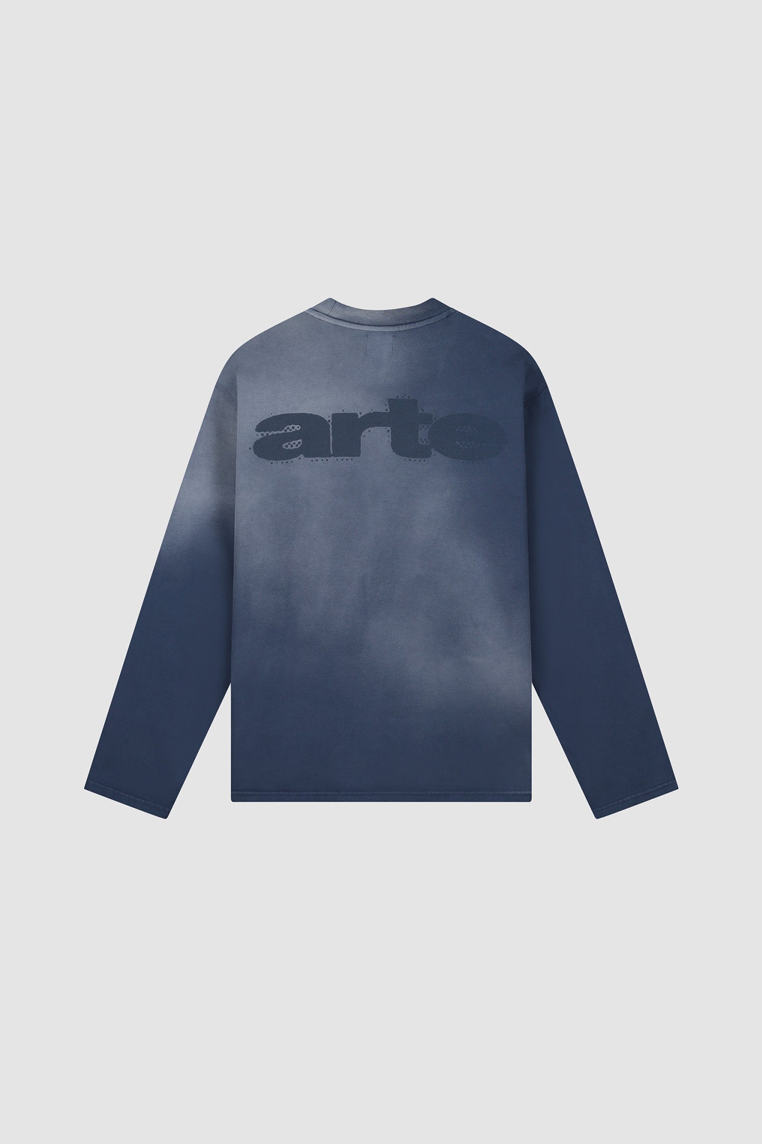 Arte Antwerp - Stencil Sunfade Longsleeve - Navy-Tops-AW26-125LS-450