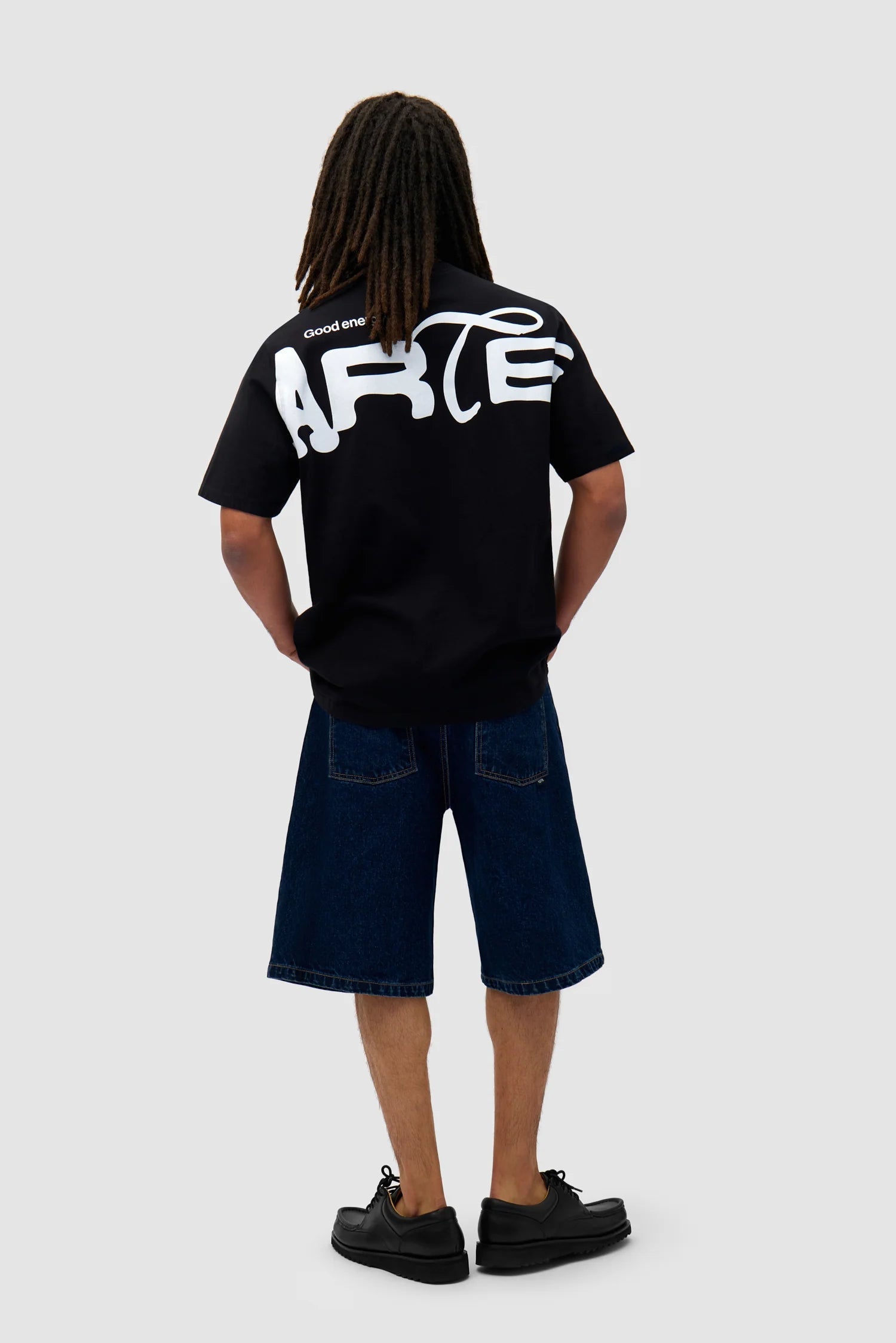 Arte Antwerp - Belt Detail Shorts - Dark Wash - Vestes et Manteaux - SS25 - 238SHO