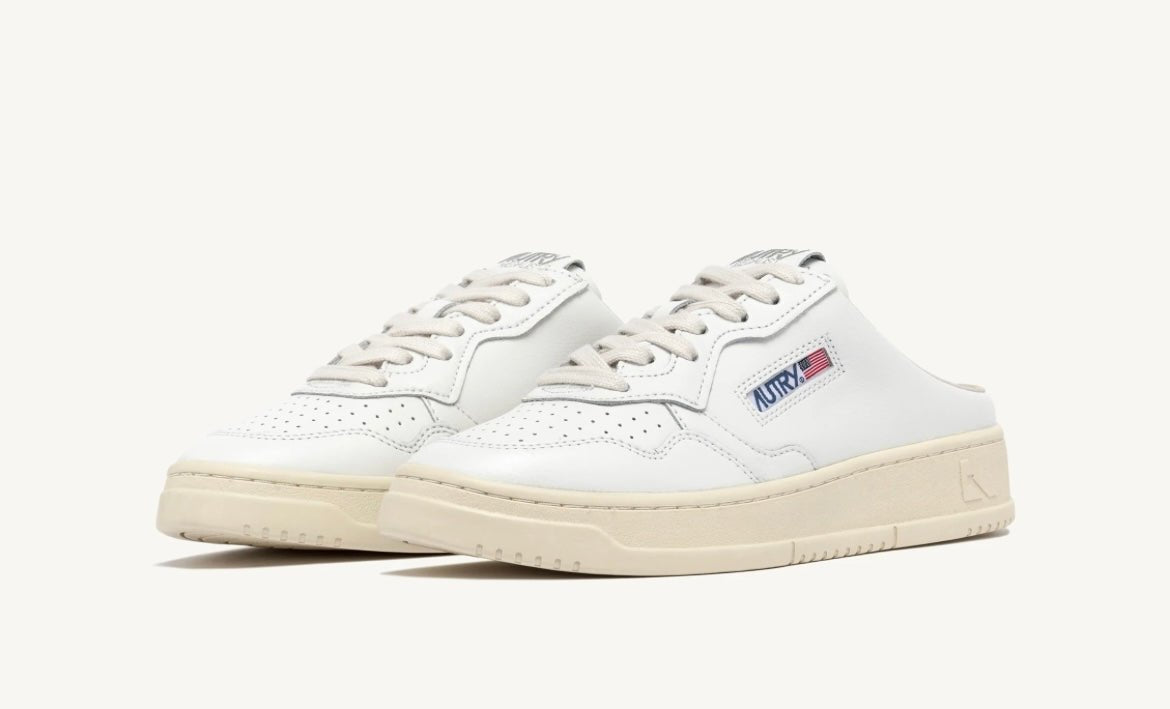 Autry - Medalist Mules - Blanc--MULM-LL15