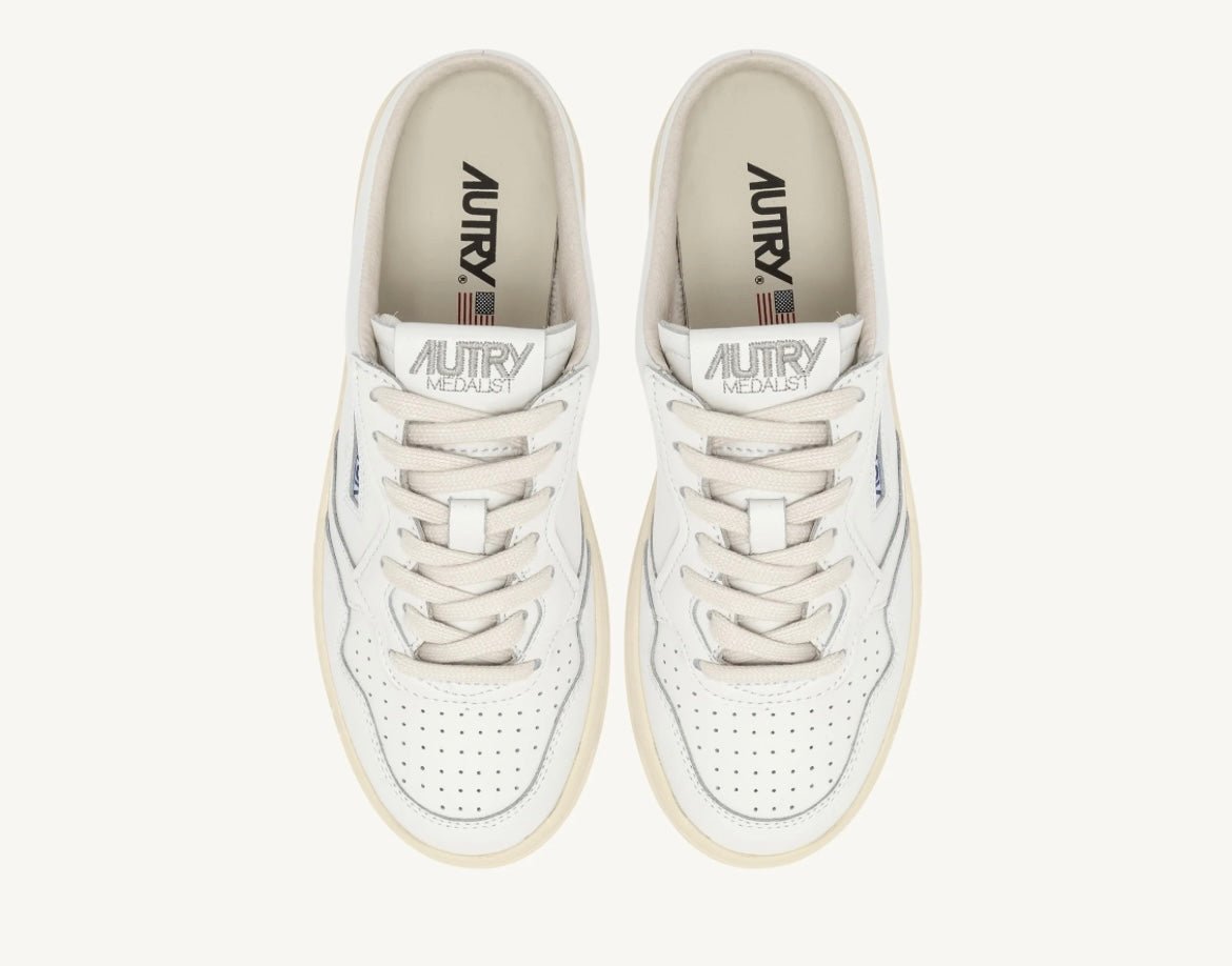 Autry - Medalist Mules - Blanc--MULM-LL15