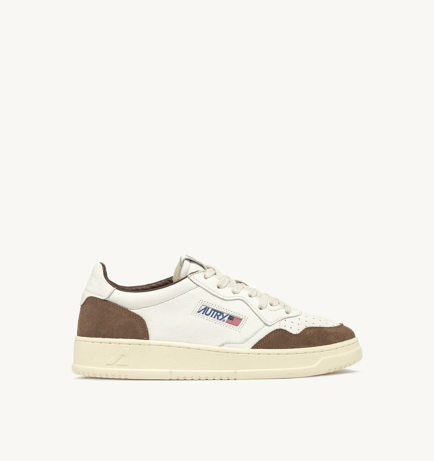 Autry 01 - Medalist Low Goat/Suede - White/Cigar - Chaussures - AULM - GS34