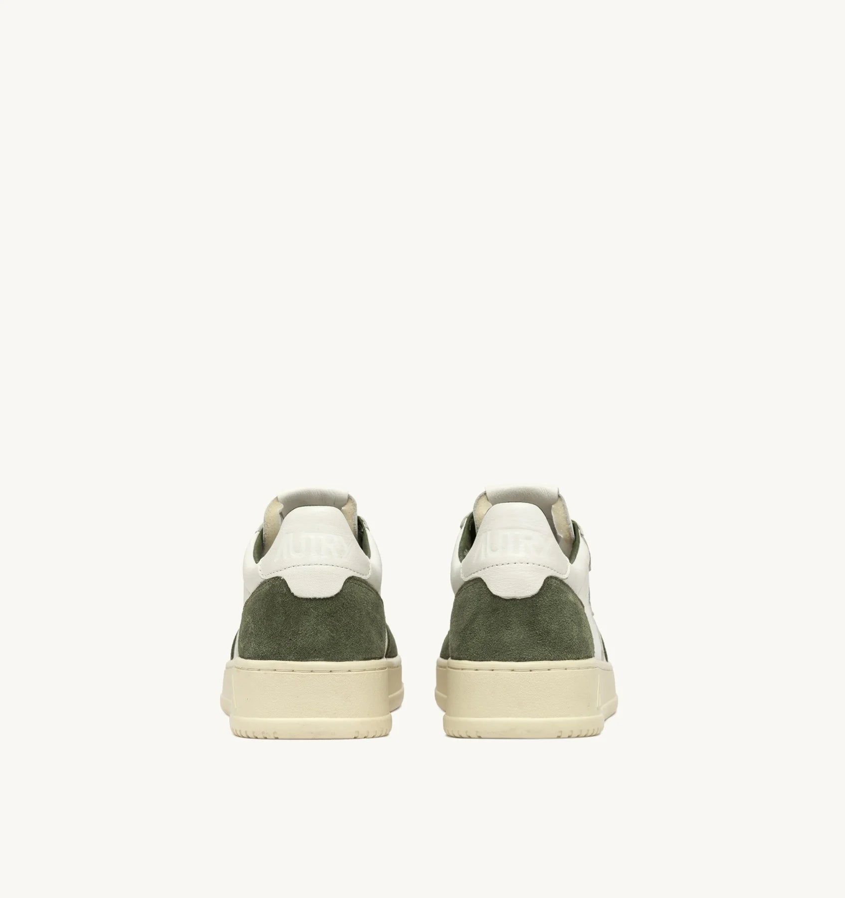 Autry 01 - Medalist Low Goat/Suede - White/Military - Chaussures - AULM - GS40