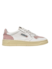 Autry - 01 - Sneakers Low Leather/Suede White/Coral