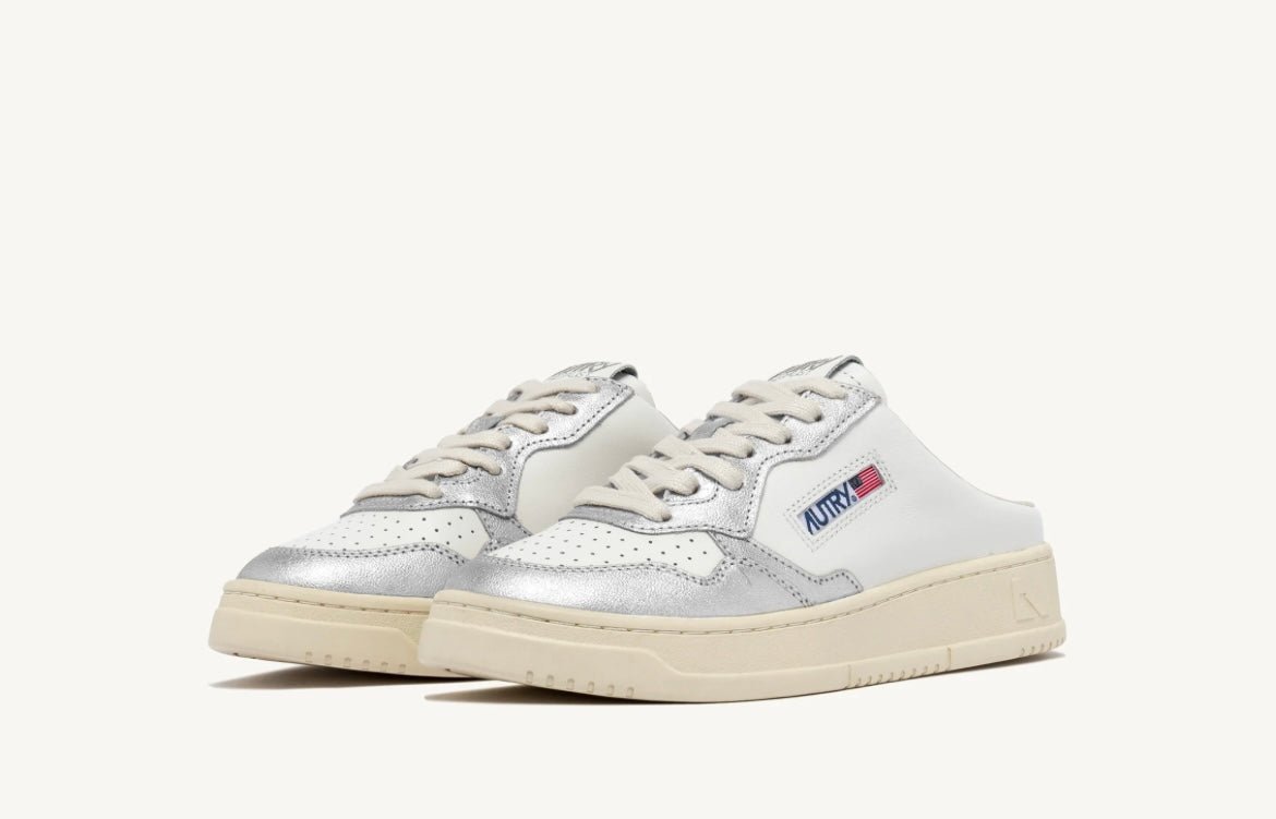 Autry - Medalist Mules - Silver-Chaussures-MULW-WB18
