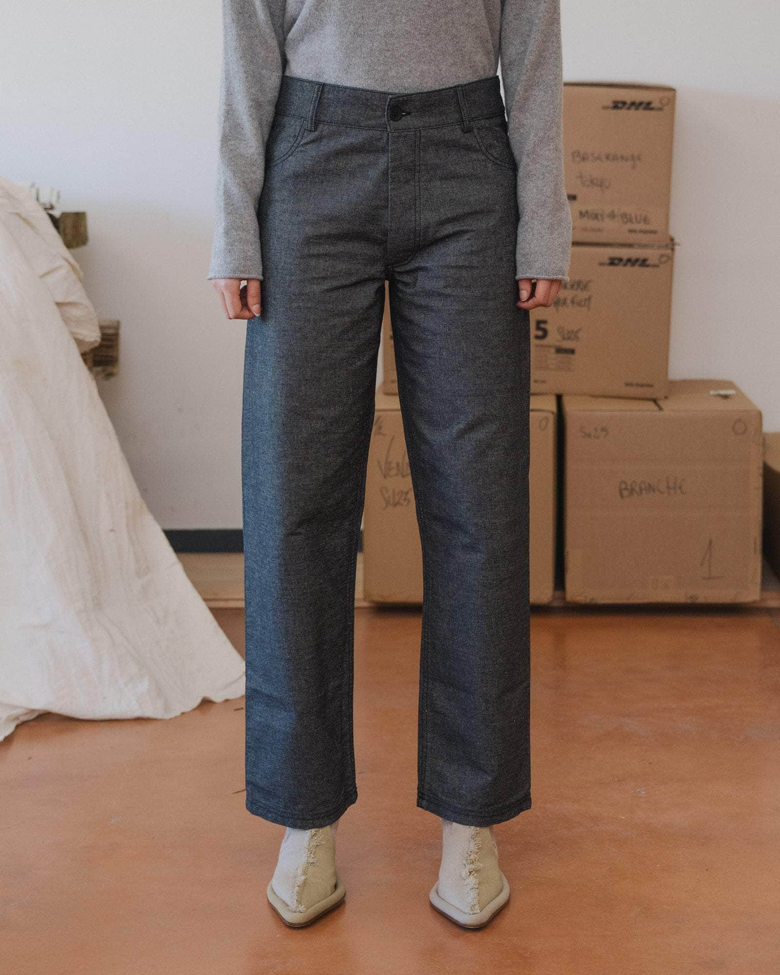 Baserange - Indre Pants - Black - Jupes et Pantalons - PAIN-RD-WI25