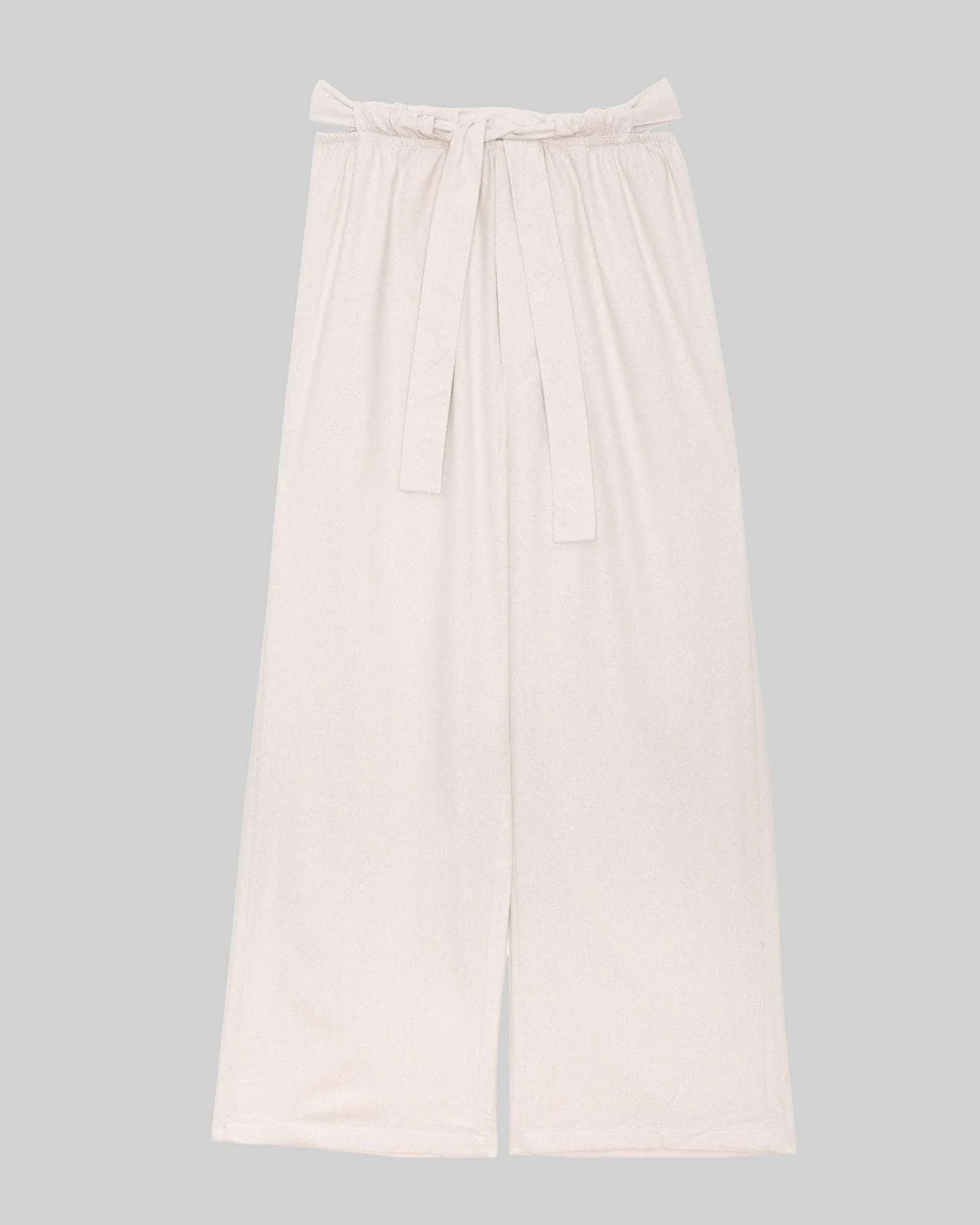 Baserange - Pantalon Node - Wild Silk - Blanc Cassé-Jupes et Pantalons-TRNO-WS-SU24